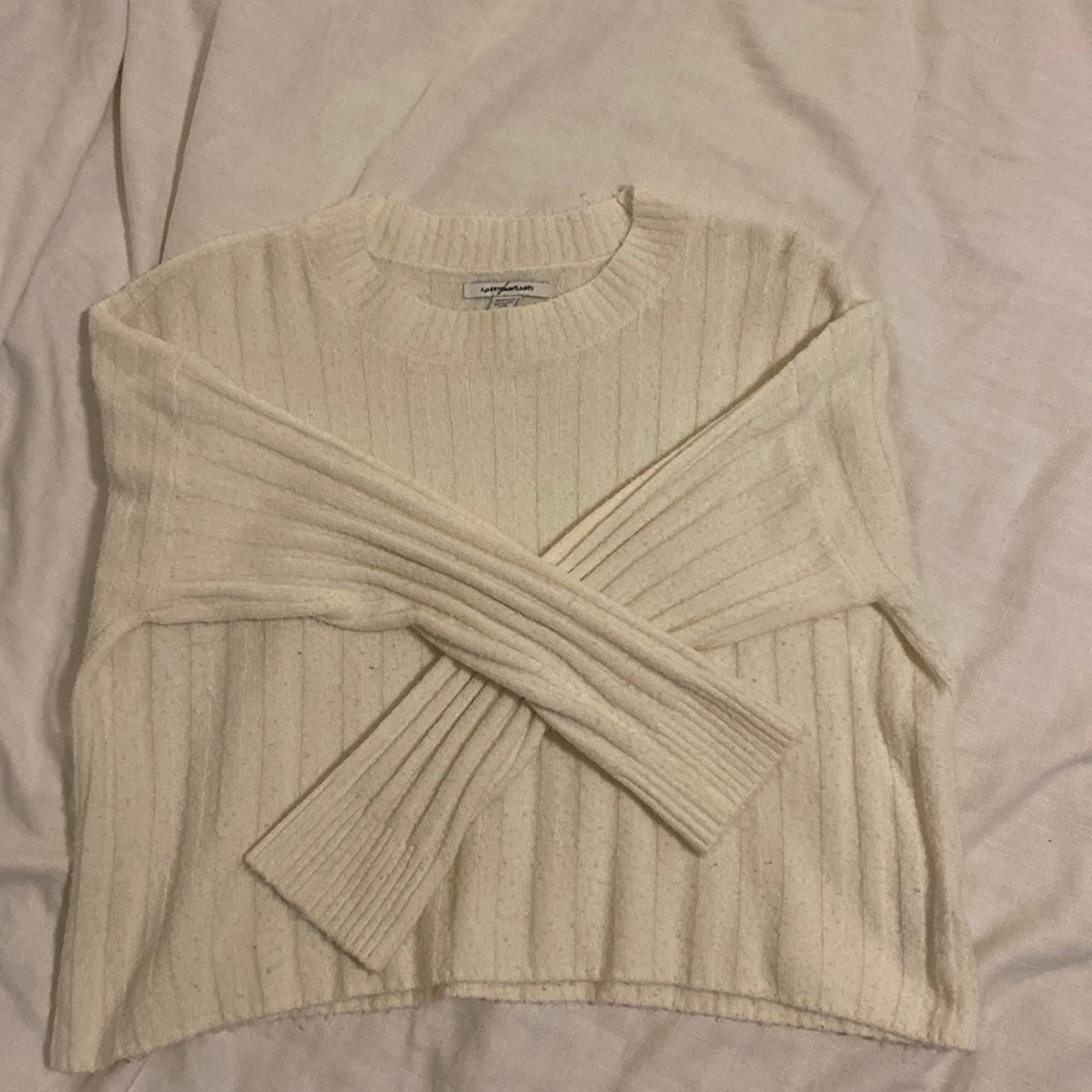 Cream Sweater from American Eagle
